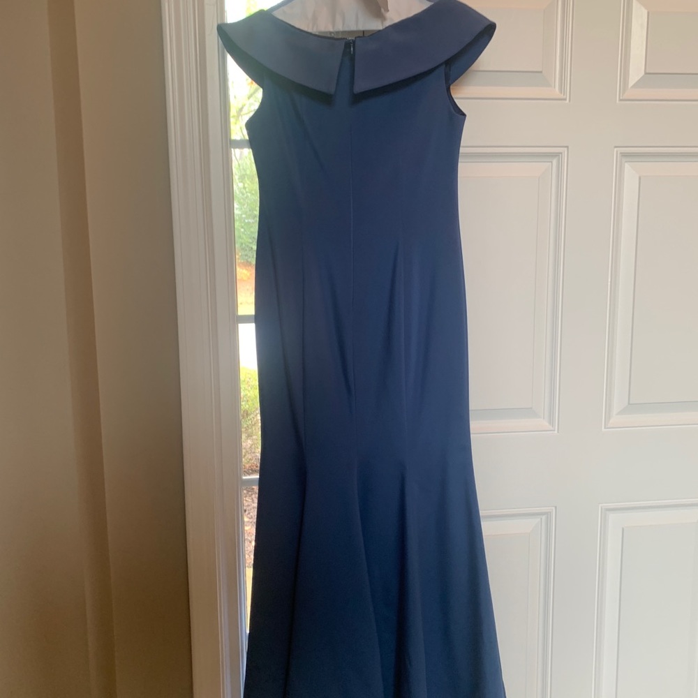 John Paul Ataker Structured Faille Long Dress - image 3